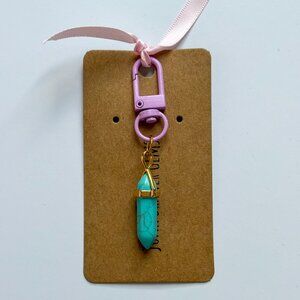 Handmade Stone Charm Keychain